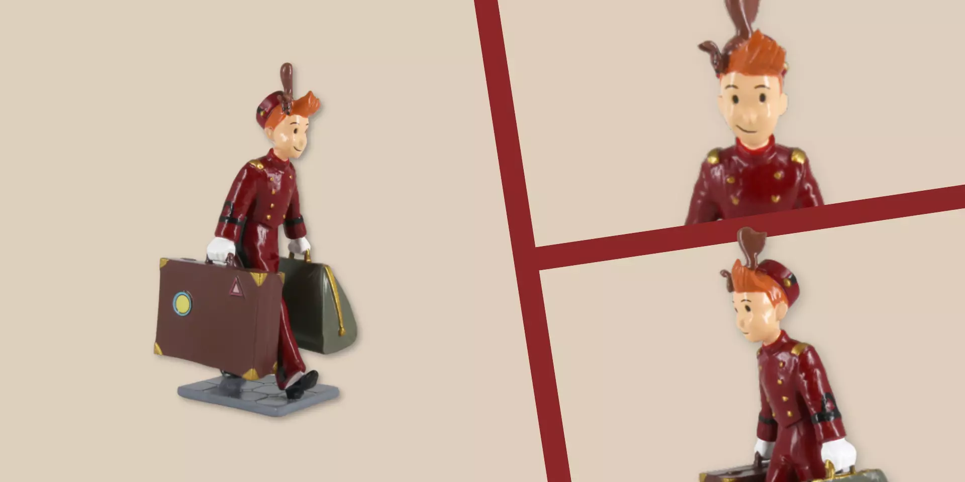 Figurine Pixi - Spirou valises