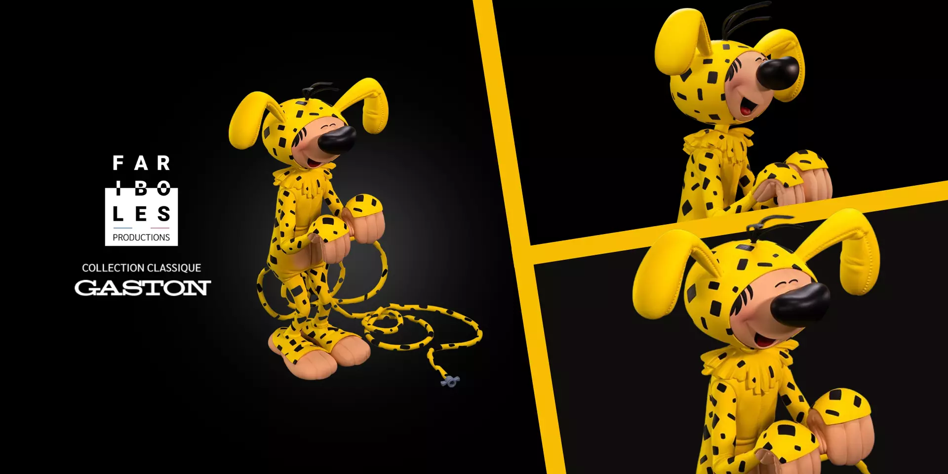 Figurine Fariboles Collection Classique - Gaston déguisé en Marsupilami