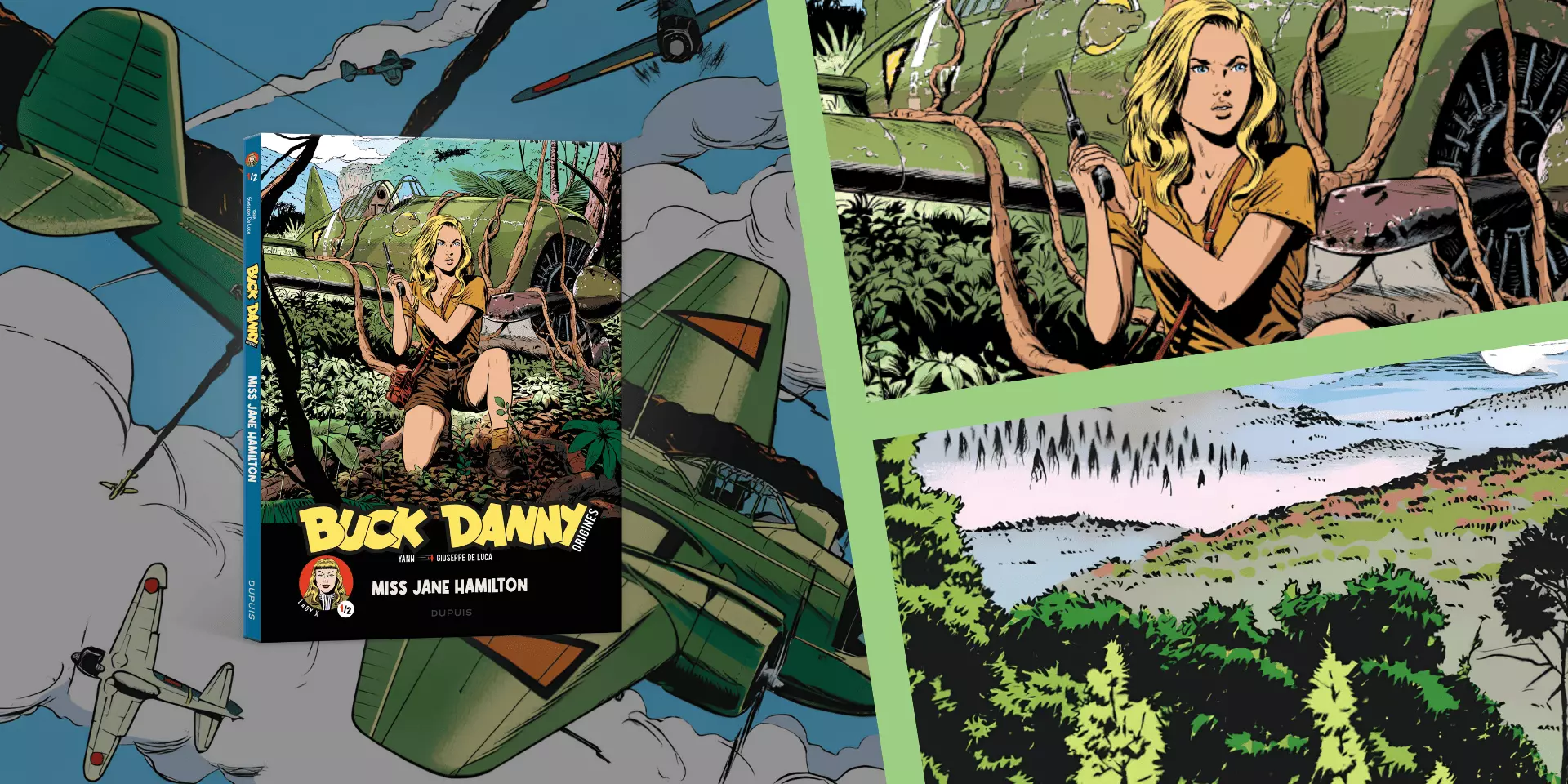 Jaquette exclusive Buck Danny - Origines – Tome 5 – Lady X, Miss Jane Hamilton