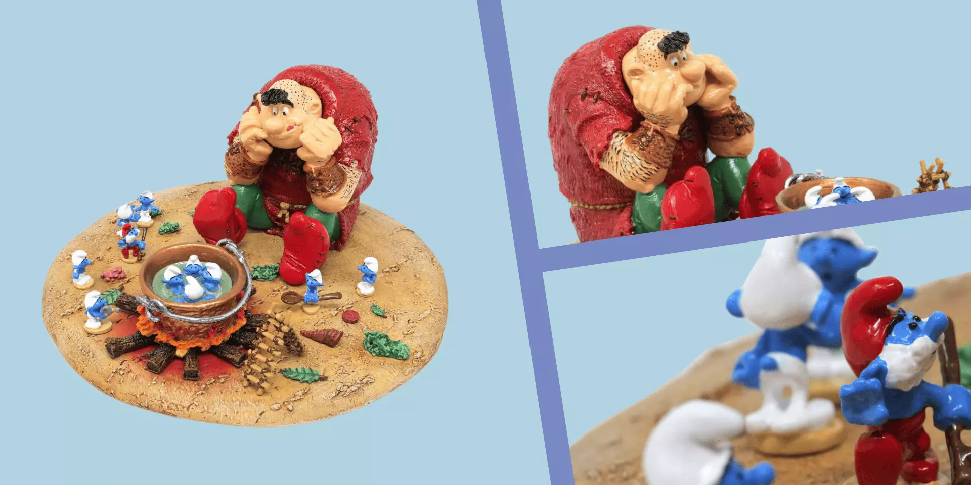Figurine Pixi Grossbouf et la soupe aux Schtroumpfs