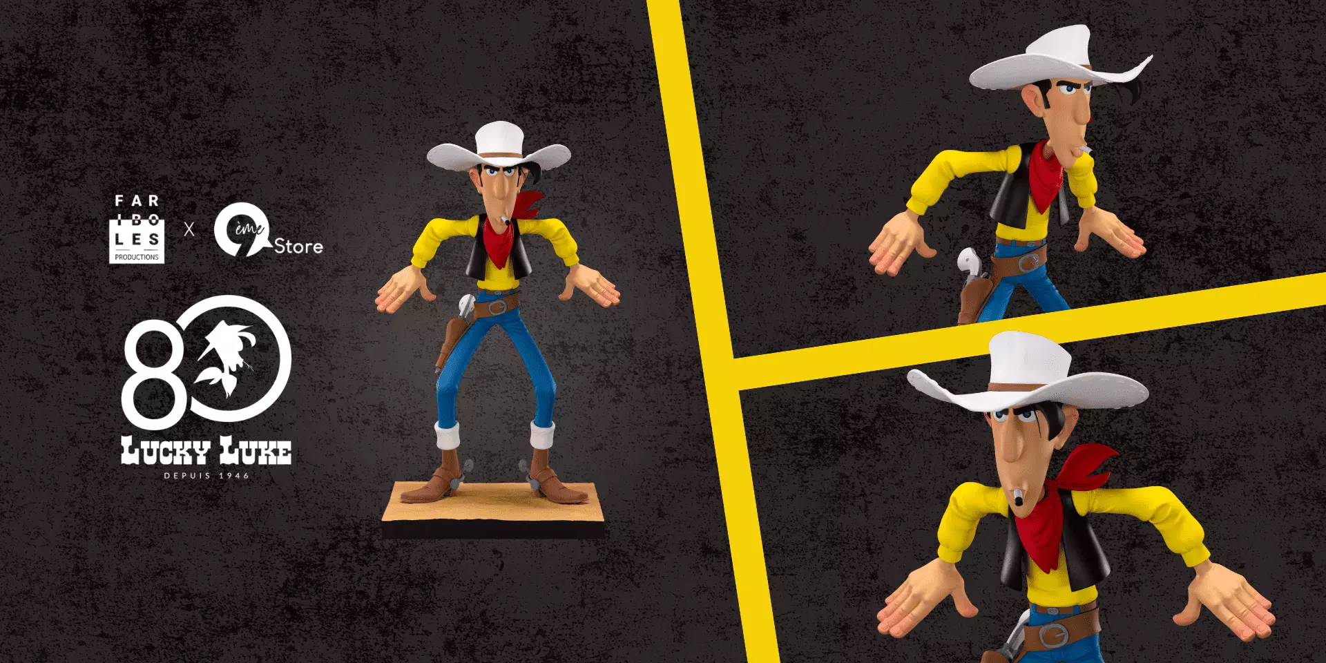 Figurine Lucky Luke Fariboles - Exclusivité 9e Store