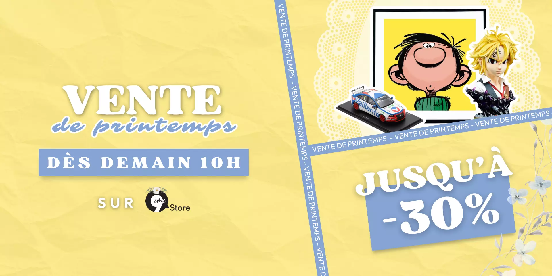 Bannière OP Vente de printemps - Teasing