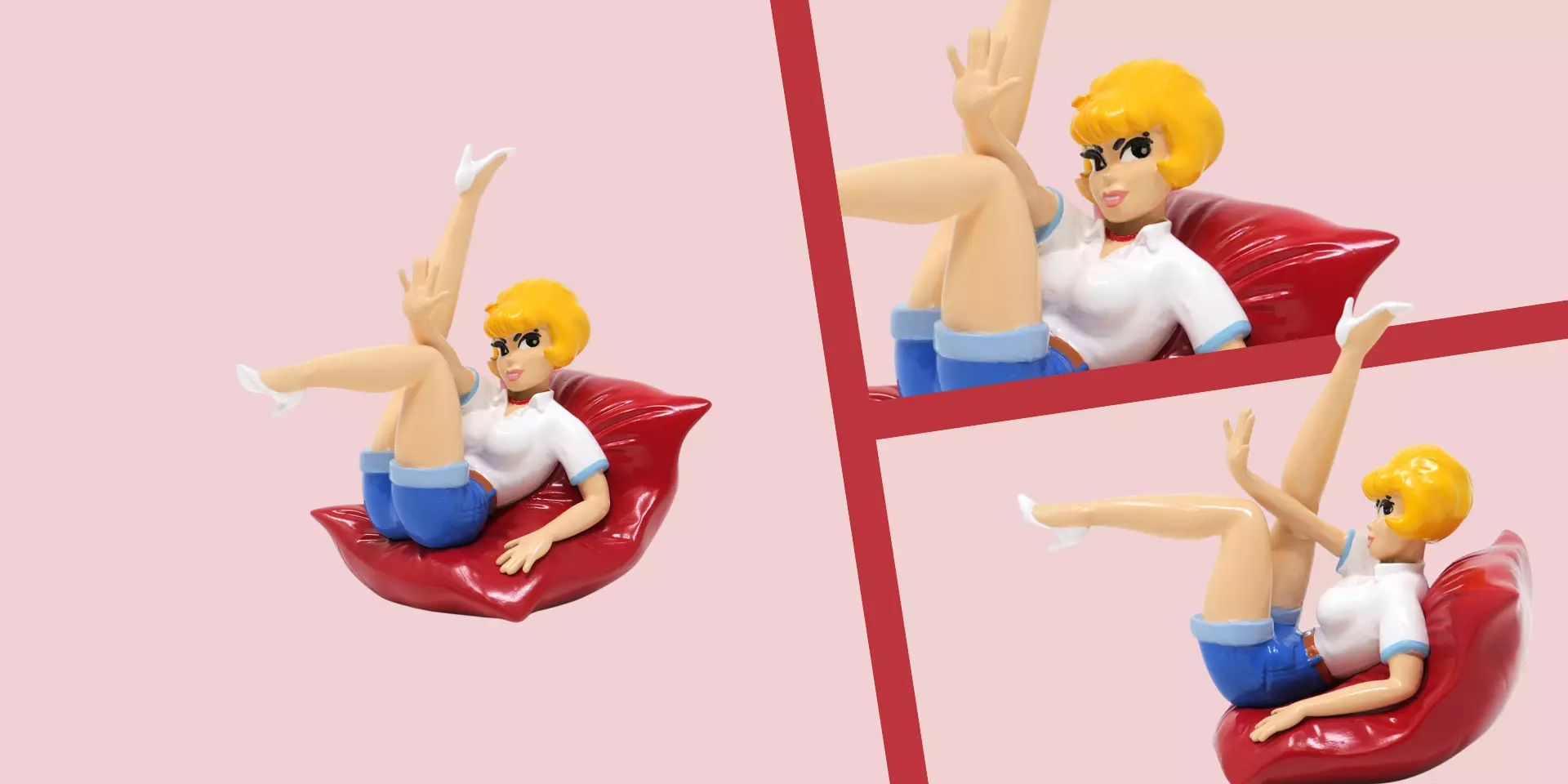 Figurine Pixi Natacha sur le coussin
