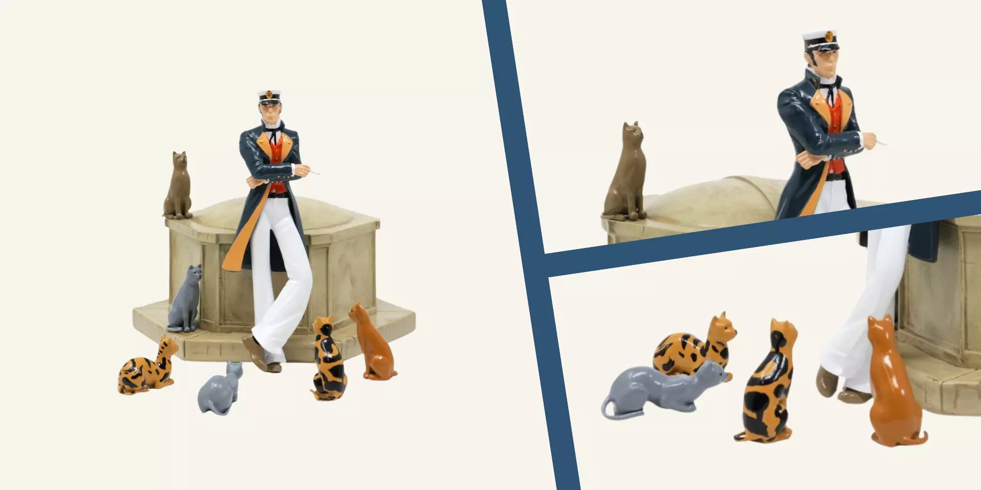Figurine Pixi Corto Maltese et les chats