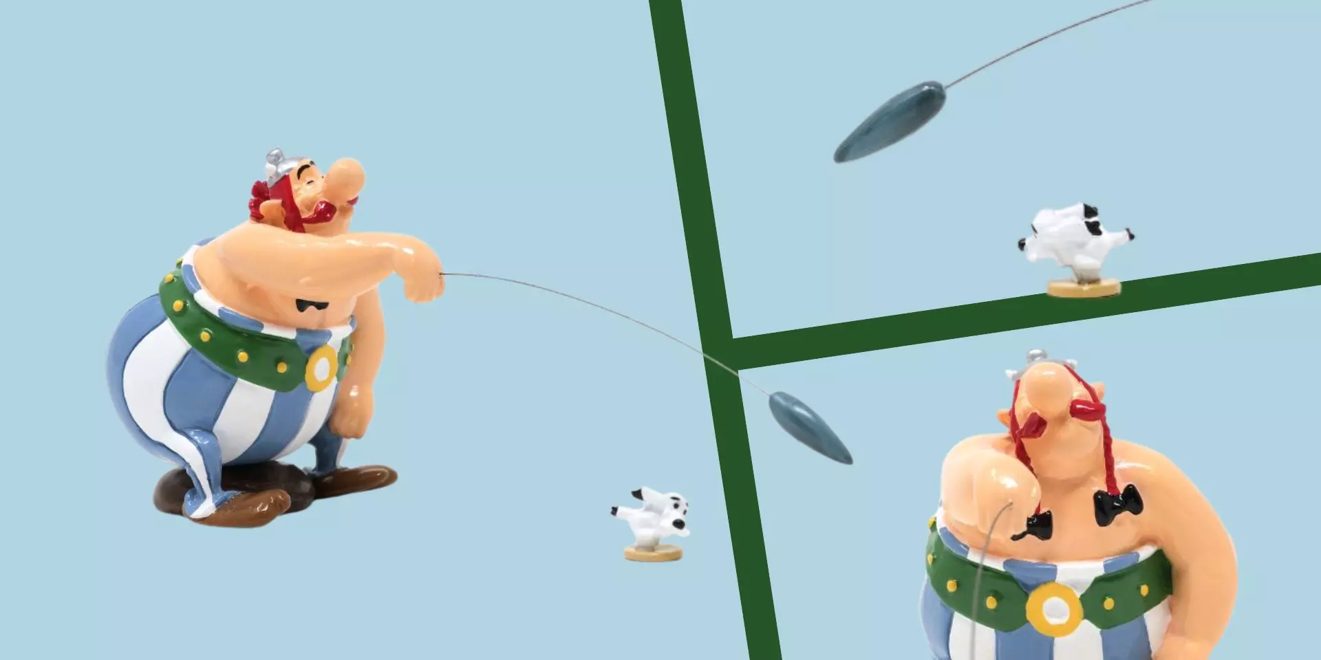 Bannière Figurine Obélix et le mini menhir